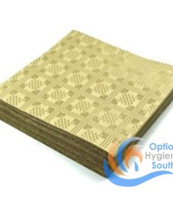 90cm Metallic Gold Folded Table Slip Covers