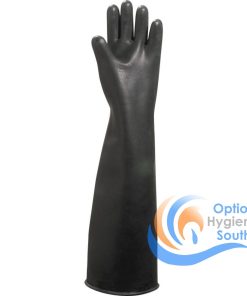 Black thick latex cleaning gloves (size 10) Extra Large